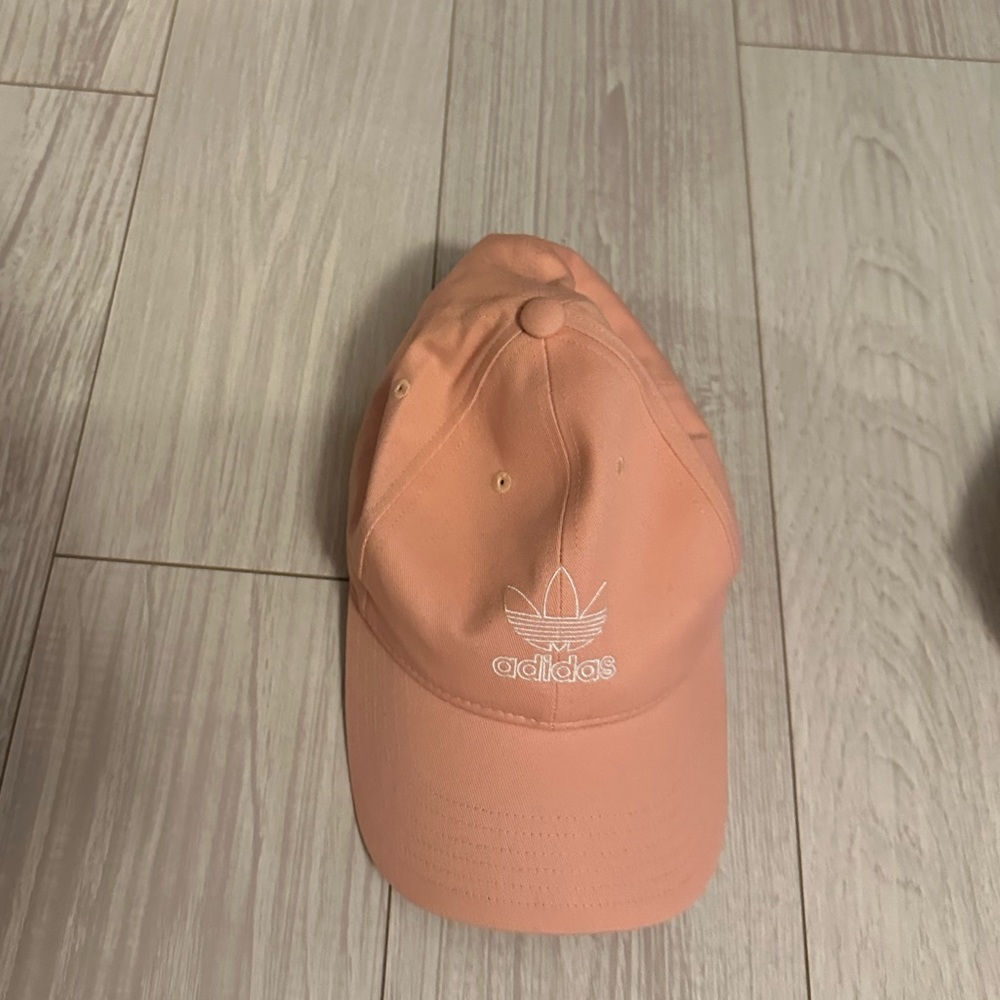 Pink coral Adidas hat